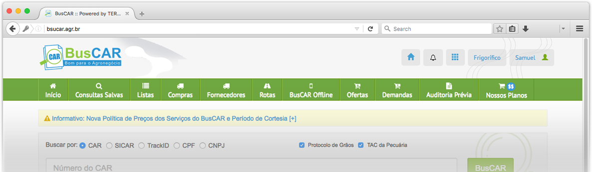 BusCAR - Bom para o Agronegócio